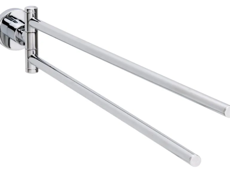 tesa® LOXX Handtuchhalter zum Kleben, zweiarmig, verchromt, inkl. Klebelösung