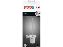 tesa® LOXX Toilettenbürstengarnitur, verchromt, inkl. Klebelösung