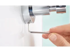 tesa® LOXX Toilettenbürstengarnitur, verchromt, inkl. Klebelösung