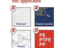 tesa® LOXX Toilettenbürstengarnitur, verchromt, inkl. Klebelösung