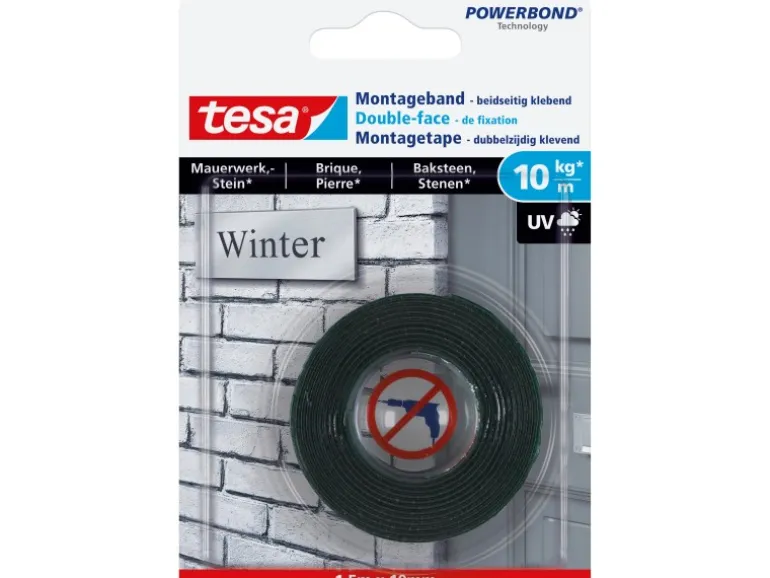 Tesa Montageband für Mauerwerk und Stein 1,5 m