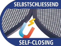 tesa® Selbstschließender Magnetvorhang 1,00 m x 2,20 m Anthrazit