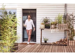 tesa® Selbstschließender Magnetvorhang 0,80 m x 2,00 m Anthrazit