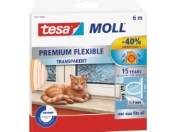Tesamoll Fensterdichtung / Türdichtung Premium Flexible Transparent