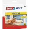 Tesamoll Fensterdichtung / Türdichtung Universal Schaumstoff Weiß 6 m x 1,5 cm