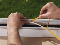 Tesamoll Fensterdichtung / Türdichtung Universal Schaumstoff Weiß 6 m x 1,5 cm