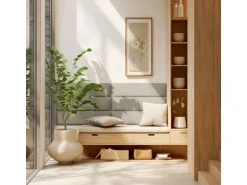 Textil-Paneel Inari 26 Sand Struktur 15 cm x 60 cm