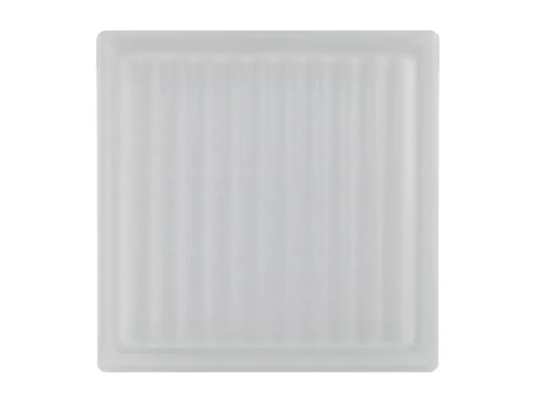 Thermo Block gekreuzt Ug 0,8 2-seitig satiniert 19 cm x 19 cm x 13,5 cm