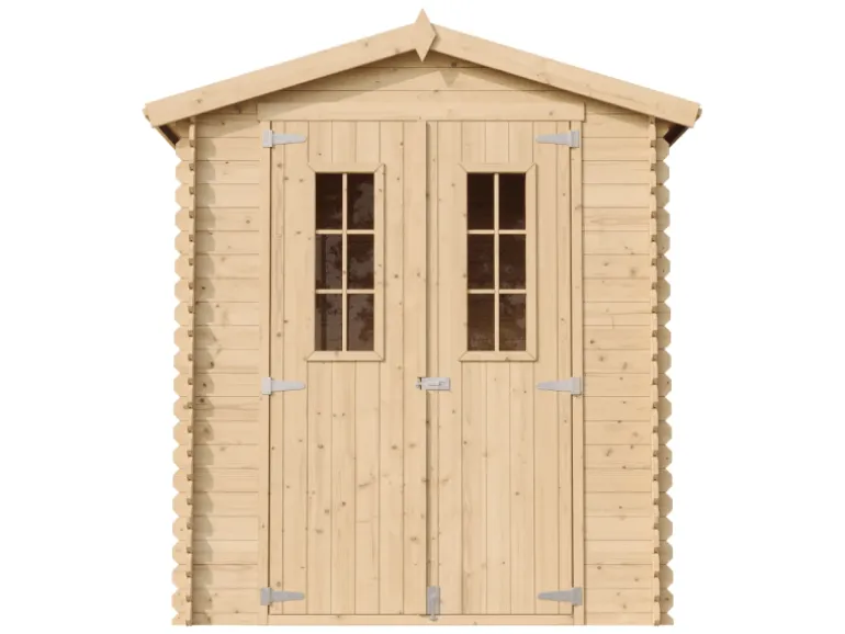 Timbela Holz-Gartenhaus M367C Beige Braun 1,98 m² FSC®