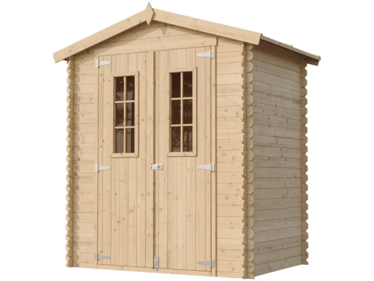 Timbela Holz-Gartenhaus M367C Beige Braun 1,98 m² FSC®