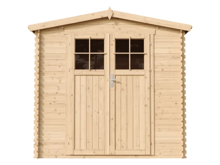 Timbela Holz-Gartenhaus M369F Beige Braun 4,33 m² FSC®