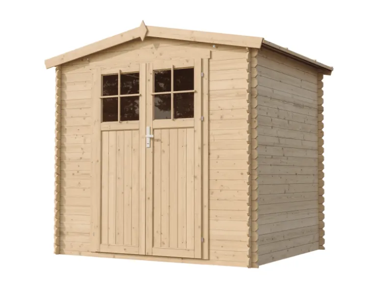 Timbela Holz-Gartenhaus M369F Beige Braun 4,33 m² FSC®