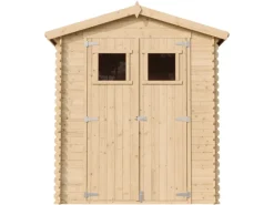 Timbela Holz-Gartenhaus M320+M320G Beige Braun 2,82 m² mit Boden FSC®
