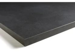 Tischplatte Midnight Stucco Betonoptik Dunkel 180 cm x 80 cm x 2,5 cm