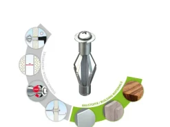 TOX Metall-Hohlraumdübel Acrobat M6 x 52 mm mit Metrischer Schraube M6 x 58 mm