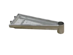 Treba Außenspindeltreppe Arizona 1 Streckgitter Stufenerweiterung Ø 130 cm