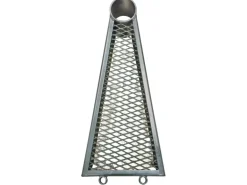 Treba Außenspindeltreppe Arizona 1 Streckgitter Stufenerweiterung Ø 130 cm