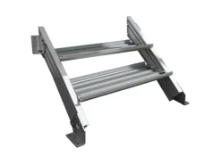 Treba Außentreppe Alaska 3 mit 2 Stufenwanne 100 cm x 30,7 cm Aluminium