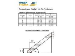 Treba Außentreppe Alaska 3 mit 2 Stufenwanne 100 cm x 30,7 cm Aluminium