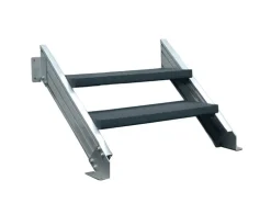 Treba Außentreppe Alaska 3 mit 2 Kunststoffstufen 80 cm x 30 cm Anthrazit