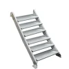 Treba Außentreppe Alaska 3 mit 6 Profilstufen 100 cm x 28 cm Aluminium