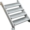 Treba Außentreppe Alaska 3 mit 4 Profilstufen 80 cm x 28 cm Aluminium