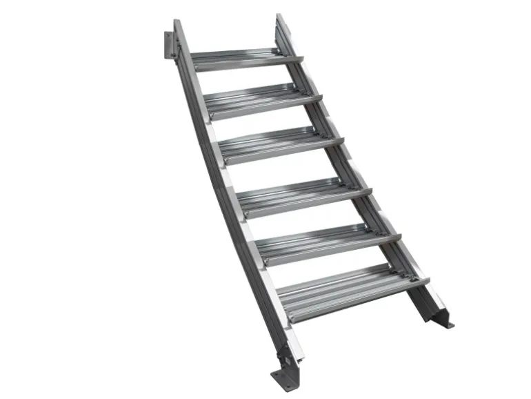 Treba Außentreppe Alaska 3 mit 6 Stufenwanne 80 cm x 30,7 cm Aluminium