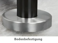 Treba Eingangsgeländer GA6 Bodenmontage 1.150 mm Aluminium-Schwarz