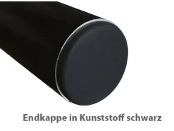 Treba Eingangsgeländer GA6 Bodenmontage 1.150 mm Aluminium-Schwarz