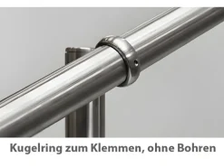 Treba Eingangsgeländer GE6 Bodenmontage 1.150 mm Edelstahl