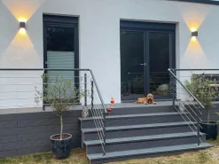 Treba Geländer-Set AB10 Bodenmontage 150 cm Aluminium Anthrazit