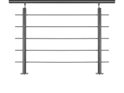 Treba Geländer-Set EB6 Seitliche Montage 150 cm Edelstahl V2A