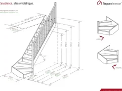 Treppen Intercon Holztreppe Casablanca Raumspartreppe Fichte Naturbelassen Rechtsgewendelt 80 cm Treppenbreite Einseitiges Geländer Mit Setzstufen