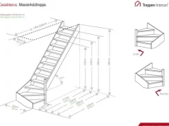 Treppen Intercon Holztreppe Casablanca Raumspartreppe Fichte Massiv Naturbelassen Linksgewendelt Mit 60 cm Treppenbreite Ohne Geländer Ohne Setzstufen