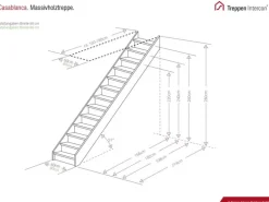 Treppen Intercon Holztreppe Casablanca Raumspartreppe Fichte Massiv Naturbelassen Gerade Mit 60 cm Treppenbreite Ohne Geländer Mit Setzstufen