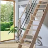 Treppen Intercon Raumspartreppe Living für 245 - 285 cm Geschosshöhe Holztreppe Fichte Einseitiges Geländer