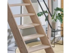 Treppen Intercon Raumspartreppe Living für 245 - 285 cm Geschosshöhe Holztreppe Fichte Beidseitiges Geländer