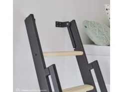 Treppen Intercon Raumspartreppe Vario 6 Stufen bis max. 152 cm Fichte Stufen Metallfarbe Lava-Anthrazit