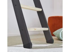 Treppen Intercon Raumspartreppe Vario 6 Stufen bis max. 152 cm Fichte Stufen Metallfarbe Lava-Anthrazit