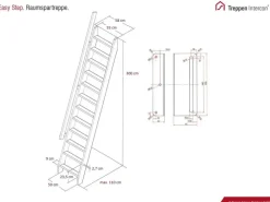Treppen Intercon Raumspartreppe Easy Step Massivholz Buche Einseitiges Geländer