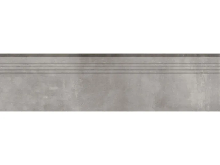 Trittstufe Denver Feinsteinzeug Glasiert Matt Grey 30 cm x 120 cm