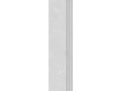 Trittstufe Riverstone Feinsteinzeug Glasiert Weiß Matt 30 cm x 120 cm