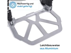 Tronitechnik Sackkarre Handkarre Klappbar Transportkarre Bis 80Kg Klappwagen - Vollgummireifen Hoehenverstellbar