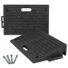 TRUTZHOLM Bordsteinrampe 2er Set 50x32x10cm Tragkraft 2t Gummi