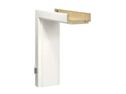 Türzarge Dekor Weiß ähnl. RAL 9010 (GA24) 86,0 cm x 198,5 cm x 12,5 cm Li und Re