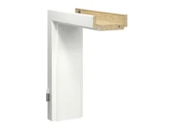 Türzarge GL22R CPL Esche Pore Weiß 73,5 cm x 198,5 cm x 27 cm Anschlag L