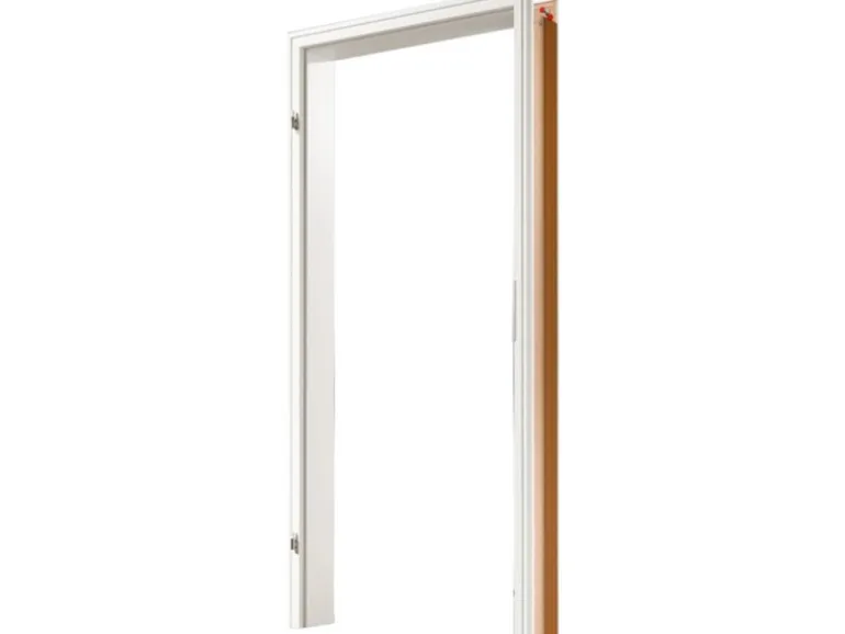 Türzarge Weiß lackiert ähnl. RAL 9010 profiliert 98,5 cm x 198,5 cm x 12,5 cm Li