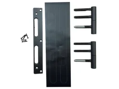 Türzubehör Umrüstset für Zimmertüren und Türzargen Bänder Farbe Schwarz-Matt