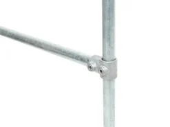 T-Stück 90° Silber verzinkt für Stahlrohr Ø 2,7 cm