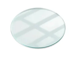 Tulup Tischplatte Glasplatte Tisch Transparent 100x100 cm Klarglas Tischplatte Runde Tischplatte Ersatzplatte aus Glas für Tisch
